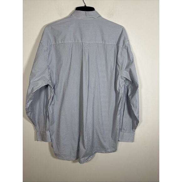 Cutter & Buck Green Bay Packers Button Front Dress Shirt Cotton XXL Blue Striped - Picture 5 of 8